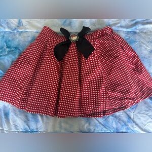 Disney Red and White Polka Dot Skirt